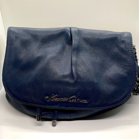 Unique Kenneth Cole New York Genuine Leather Shoulder Bag - Picture 2 of 13